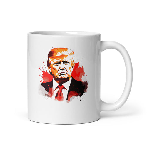 Trump Face - White Glossy Mug